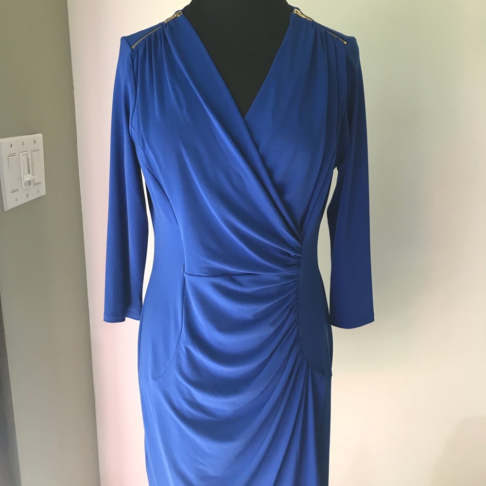 Calvin Klein Faux Wrap Dress Size 10